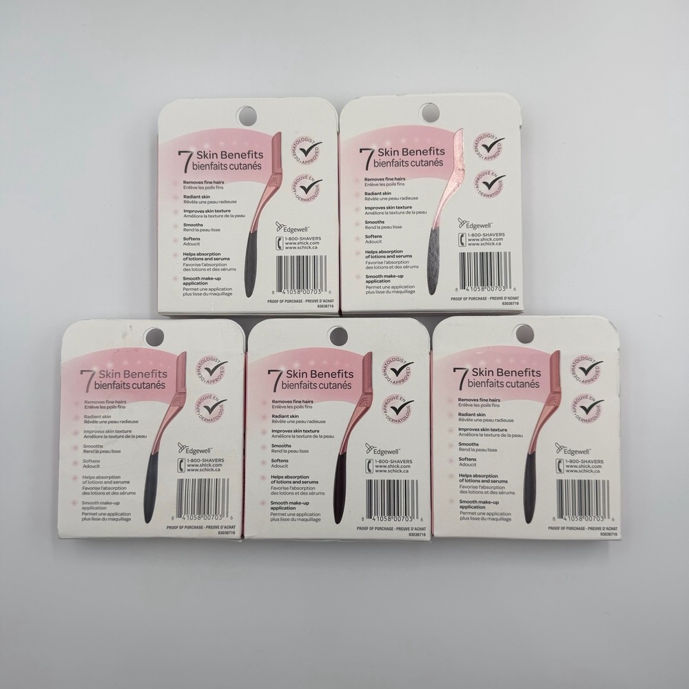 (5) Boxes Schick Hydro Silk Dermaplaning Refill Blades 6 Count - Picture 2 of 2